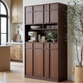 The Linear 72" Kitchen Pantry | Deep Walnut Tall Storage Cabinet
