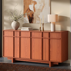 The Linear 63" Sideboard | Classic Cherry Wood Finish