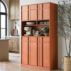 The Linear 72" Kitchen Pantry | Classic Cherry Tall Storage Cabinet