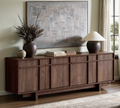The Linear 68" TV Stand | Deep Walnut Mid-Century Media Console