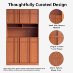 The Linear 72" Kitchen Pantry | Classic Cherry Tall Storage Cabinet