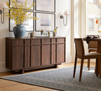 The Linear 63" Sideboard Buffet | Sculptural Mid-Century Credenza