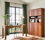 The Linear 72" Kitchen Pantry | Classic Cherry Tall Storage Cabinet