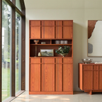 The Linear 72" Kitchen Pantry | Classic Cherry Tall Storage Cabinet