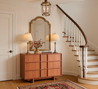 The Linear 47.2" Cherry  Dresser | Sculptural Mid-Century 6-Drawer Chest